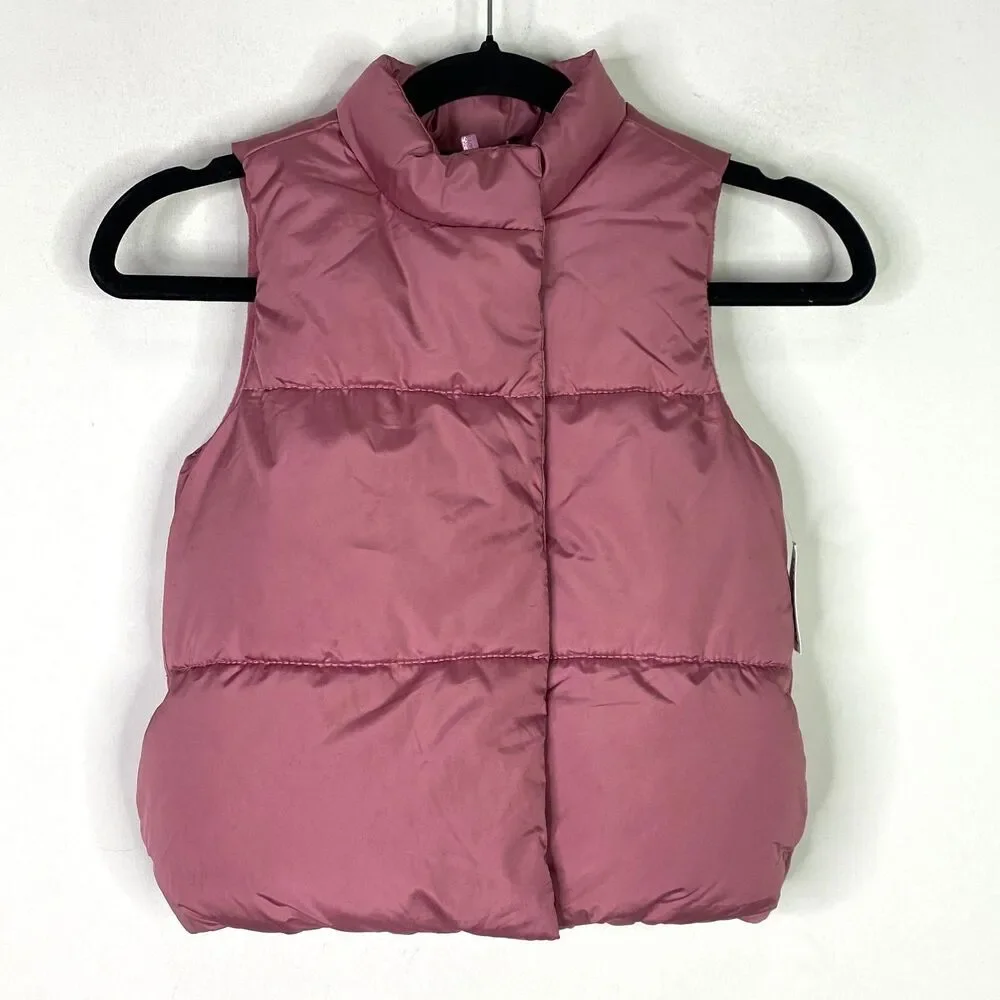 New Old Navy Frost Free Water Resistant Puffer Vest Jacket Toddler Girls Size 4T